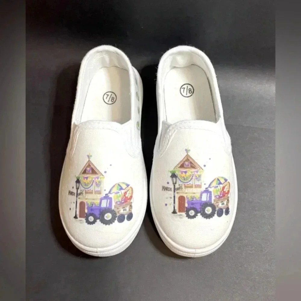 Mardi Gras Toddler Size 9/10 Handmade Original Shoes